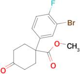 Methyl 1-(3-bromo-4-fluorophenyl)-4-oxocyclohexane-1-carboxylate