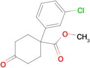 Methyl 1-(3-chlorophenyl)-4-oxocyclohexane-1-carboxylate