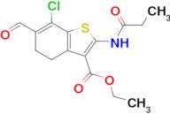 Ethyl 7-chloro-6-formyl-2-propionamido-4,5-dihydrobenzo[b]thiophene-3-carboxylate