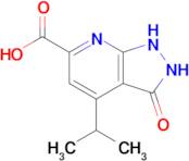 3-oxo-4-(propan-2-yl)-1H,2H,3H-pyrazolo[3,4-b]pyridine-6-carboxylic acid