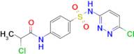 2-Chloro-N-(4-(N-(6-chloropyridazin-3-yl)sulfamoyl)phenyl)propanamide