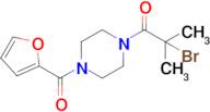 2-Bromo-1-(4-(furan-2-carbonyl)piperazin-1-yl)-2-methylpropan-1-one