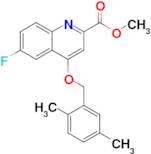 Methyl 4-((2,5-dimethylbenzyl)oxy)-6-fluoroquinoline-2-carboxylate