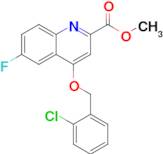 Methyl 4-((2-chlorobenzyl)oxy)-6-fluoroquinoline-2-carboxylate