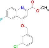 Methyl 4-((3-chlorobenzyl)oxy)-6-fluoroquinoline-2-carboxylate