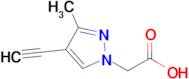 2-(4-Ethynyl-3-methyl-1H-pyrazol-1-yl)acetic acid