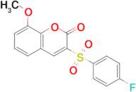 3-((4-Fluorophenyl)sulfonyl)-8-methoxy-2H-chromen-2-one