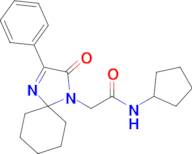 N-cyclopentyl-2-(2-oxo-3-phenyl-1,4-diazaspiro[4.5]Dec-3-en-1-yl)acetamide