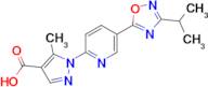 1-(5-(3-Isopropyl-1,2,4-oxadiazol-5-yl)pyridin-2-yl)-5-methyl-1H-pyrazole-4-carboxylic acid