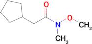 2-Cyclopentyl-N-methoxy-N-methylacetamide