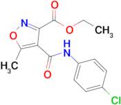 Ethyl 4-((4-chlorophenyl)carbamoyl)-5-methylisoxazole-3-carboxylate