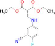 Diethyl 2-(((3-cyano-4-fluorophenyl)amino)methylene)malonate