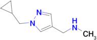 1-(1-(Cyclopropylmethyl)-1H-pyrazol-4-yl)-N-methylmethanamine