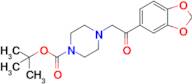 Tert-butyl 4-(2-(benzo[d][1,3]dioxol-5-yl)-2-oxoethyl)piperazine-1-carboxylate