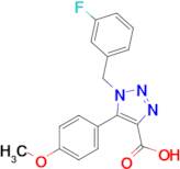 1-(3-Fluorobenzyl)-5-(4-methoxyphenyl)-1H-1,2,3-triazole-4-carboxylic acid