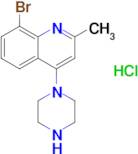 8-Bromo-2-methyl-4-(piperazin-1-yl)quinoline hydrochloride