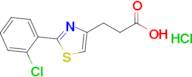 3-(2-(2-Chlorophenyl)thiazol-4-yl)propanoic acid hydrochloride