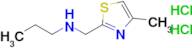 N-((4-methylthiazol-2-yl)methyl)propan-1-amine dihydrochloride