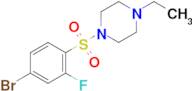 1-((4-Bromo-2-fluorophenyl)sulfonyl)-4-ethylpiperazine
