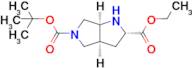 5-(Tert-butyl) 2-ethyl (2S,3aS,6aS)-hexahydropyrrolo[3,4-b]pyrrole-2,5(1H)-dicarboxylate