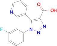 1-(3-Fluorophenyl)-5-(pyridin-3-yl)-1H-1,2,3-triazole-4-carboxylic acid