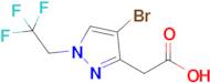 2-(4-Bromo-1-(2,2,2-trifluoroethyl)-1H-pyrazol-3-yl)acetic acid