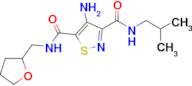 4-Amino-N3-isobutyl-N5-((tetrahydrofuran-2-yl)methyl)isothiazole-3,5-dicarboxamide