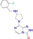 8-(3-{[(2-fluorophenyl)methyl]amino}pyrrolidin-1-yl)-2H,3H-[1,2,4]triazolo[4,3-a]pyrazin-3-one