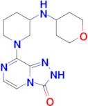 8-{3-[(oxan-4-yl)amino]piperidin-1-yl}-2H,3H-[1,2,4]triazolo[4,3-a]pyrazin-3-one