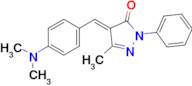 (E)-4-(4-(dimethylamino)benzylidene)-5-methyl-2-phenyl-2,4-dihydro-3H-pyrazol-3-one
