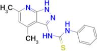 1-(4,6-Dimethyl-1H-pyrazolo[3,4-b]pyridin-3-yl)-3-phenylthiourea