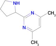 4,6-Dimethyl-2-(pyrrolidin-2-yl)pyrimidine