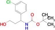 Tert-butyl (1-(3-chlorophenyl)-3-hydroxypropyl)carbamate