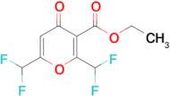 Ethyl 2,6-bis(difluoromethyl)-4-oxo-4H-pyran-3-carboxylate