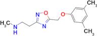 2-(5-((3,5-Dimethylphenoxy)methyl)-1,2,4-oxadiazol-3-yl)-N-methylethan-1-amine