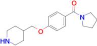 (4-(Piperidin-4-ylmethoxy)phenyl)(pyrrolidin-1-yl)methanone