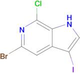 5-Bromo-7-chloro-3-iodo-1H-pyrrolo[2,3-c]pyridine