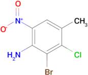 2-Bromo-3-chloro-4-methyl-6-nitroaniline