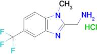 (1-Methyl-5-(trifluoromethyl)-1H-benzo[d]imidazol-2-yl)methanamine hydrochloride