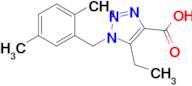 1-(2,5-Dimethylbenzyl)-5-ethyl-1H-1,2,3-triazole-4-carboxylic acid