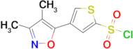 4-(3,4-Dimethylisoxazol-5-yl)thiophene-2-sulfonyl chloride