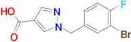 1-(3-Bromo-4-fluorobenzyl)-1H-pyrazole-4-carboxylic acid