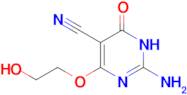 2-Amino-4-(2-hydroxyethoxy)-6-oxo-1,6-dihydropyrimidine-5-carbonitrile