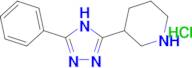 3-(5-phenyl-4H-1,2,4-triazol-3-yl)piperidine hydrochloride