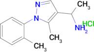 1-(5-Methyl-1-(o-tolyl)-1H-pyrazol-4-yl)ethan-1-amine hydrochloride