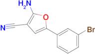 2-Amino-5-(3-bromophenyl)furan-3-carbonitrile
