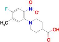 1-(4-Fluoro-5-methyl-2-nitrophenyl)piperidine-4-carboxylic acid