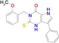 3-(2-Methoxybenzyl)-7-phenyl-2-thioxo-1,2,3,5-tetrahydro-4H-pyrrolo[3,2-d]pyrimidin-4-one