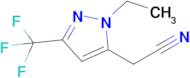 2-(1-Ethyl-3-(trifluoromethyl)-1H-pyrazol-5-yl)acetonitrile