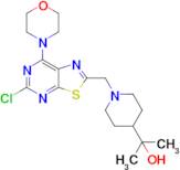 2-(1-((5-Chloro-7-morpholinothiazolo[5,4-d]pyrimidin-2-yl)methyl)piperidin-4-yl)propan-2-ol